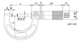 101-02-0 - MICROMETER WITH RATCHET