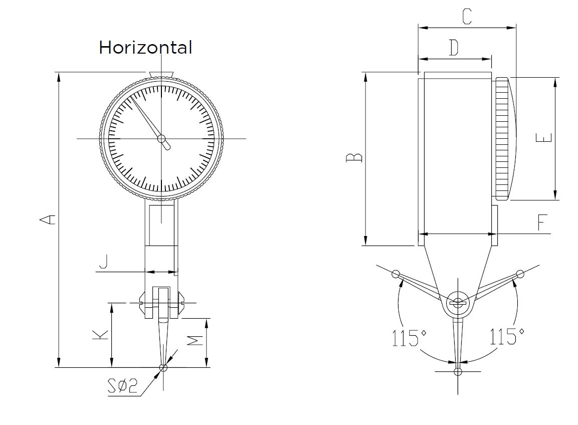 502-02-2 - HORIZONTAL LEVER INDICATOR