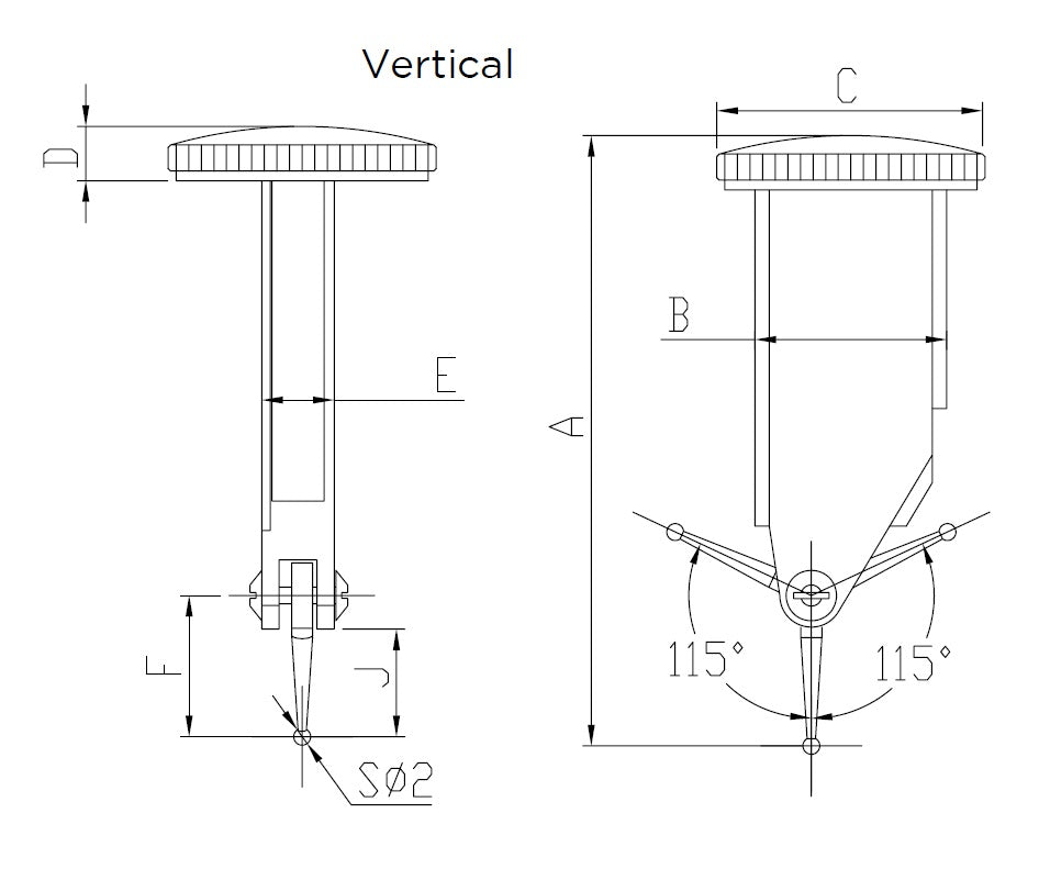 502-08-4 - LEVER INDICATOR VERTICAL