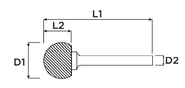 CB4610 - TYP D - KULOVÁ FRÉZA 10mm