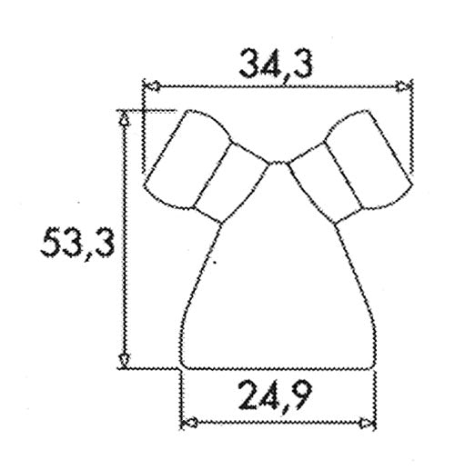 59870.1 - Y ROZDVOJKA 1/2" NA 1/4"