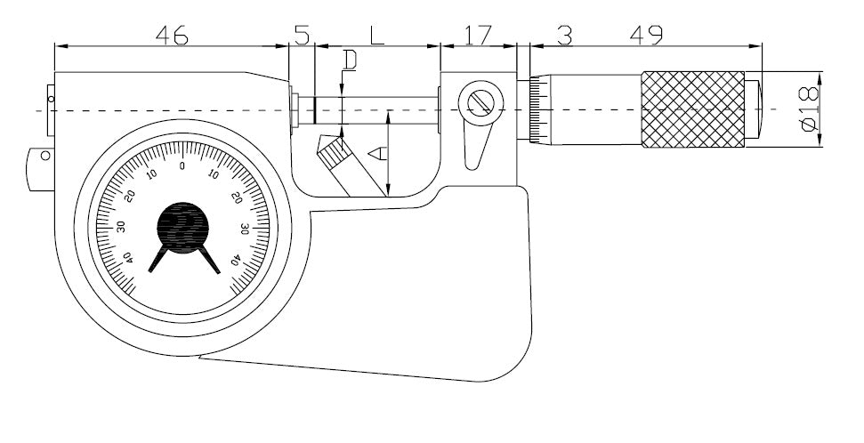 152-03-0 - MIKROMETR S INDIKÁTOREM