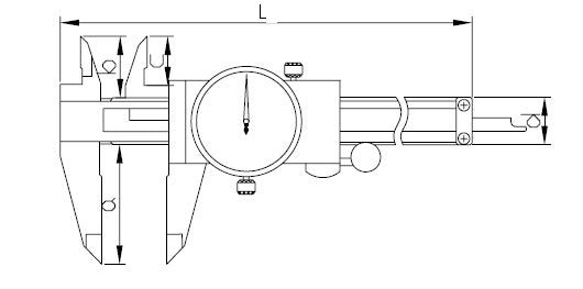 304-06-6 - POSUVNÉ MĚŘÍTKO S INDIKÁTOREM