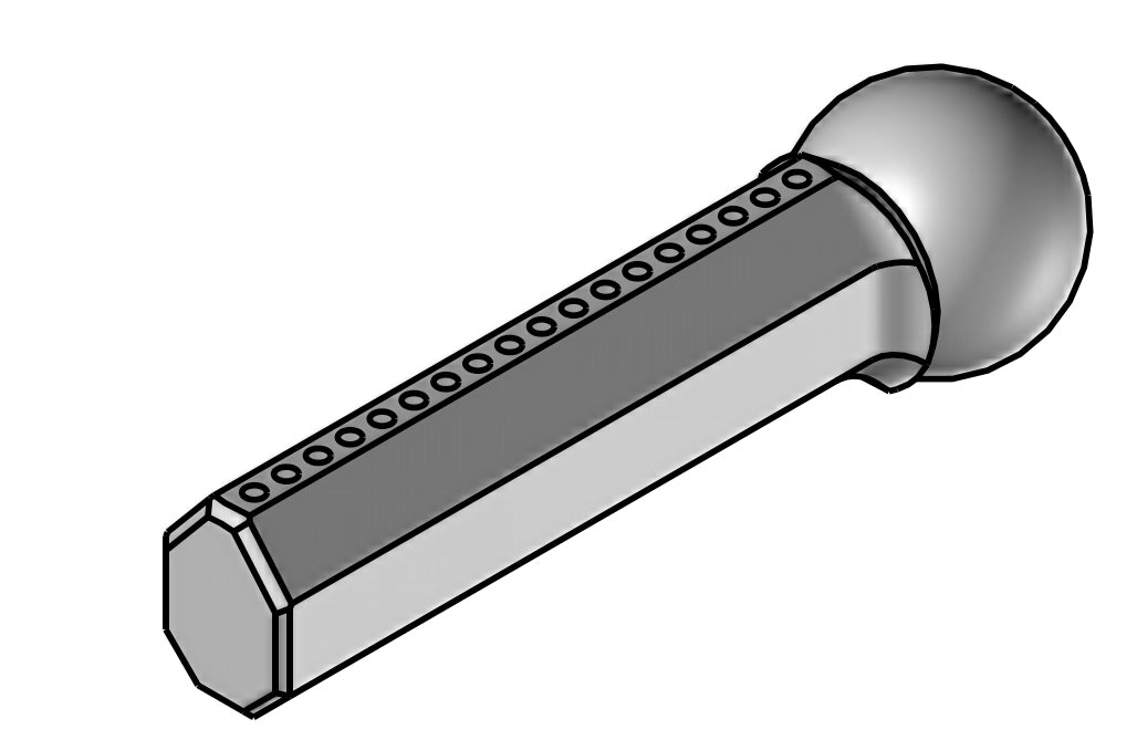 LDL-12,5-18x1 - tryska dlouhá diagonál