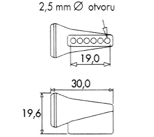 49442BLK.1 - NOZZLE FLAT 90°
