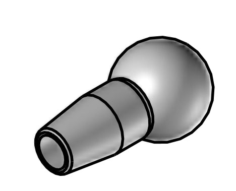 RD-9.5-3.4 - circular nozzle diameter 3.4 mm