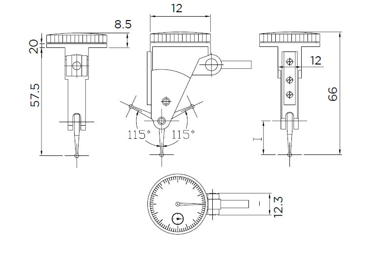504-56-2 - LEVER INDICATOR VERTICAL