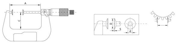 141-01-0 - MICROMETER WITH PLATE CONTACTS